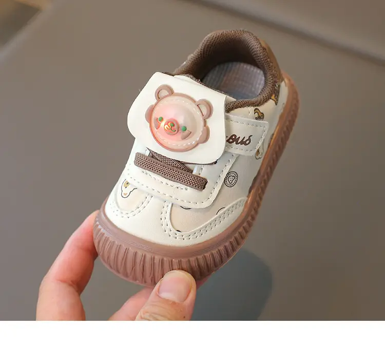 Children's shoes baby toddler shoes fashion boys and girls bear baby shoes 2025 spring and autumn girls single new fashion — feature 16