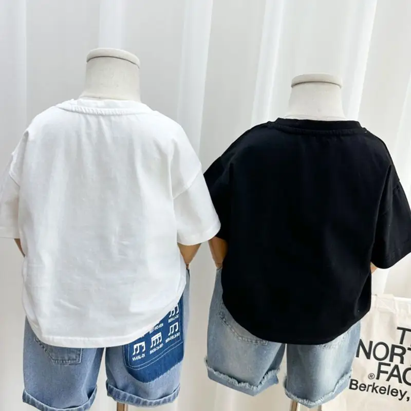 100% Cotton Nezha Printed T-Shirt for Boys Girls