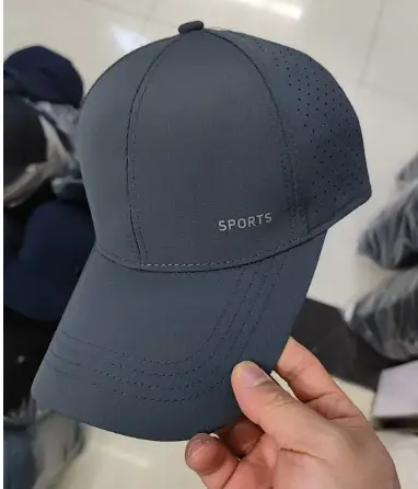 Grey Sports Cap 2025 New Peaked Design - Image 4