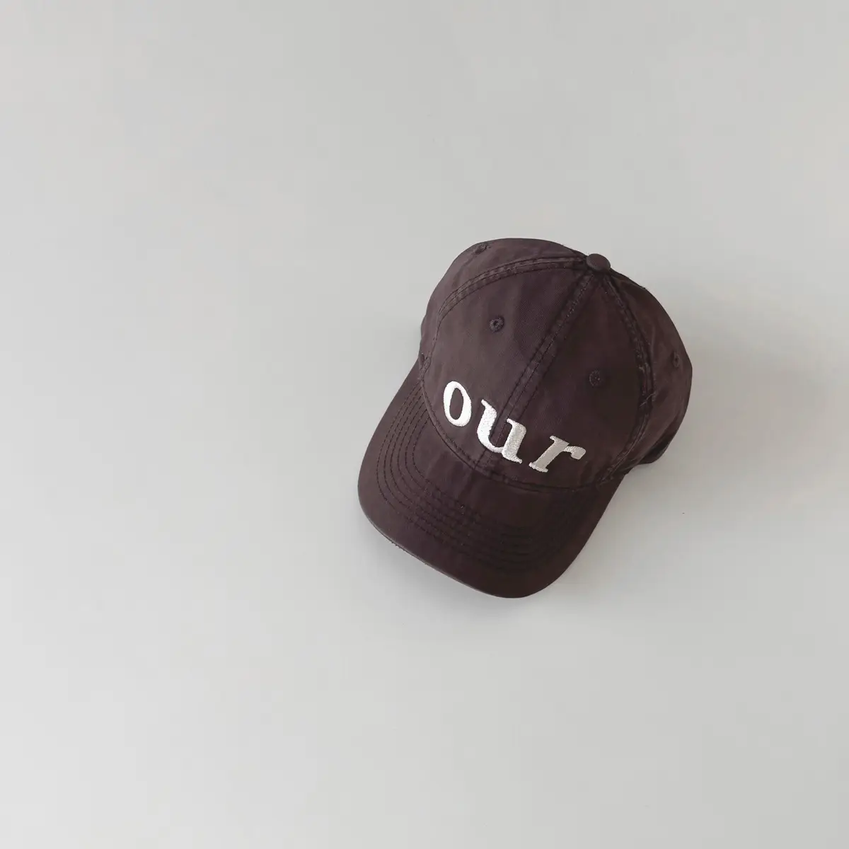 Maroon "OUR" Embroidered Cap for Girls Boys 2025 - Image 3