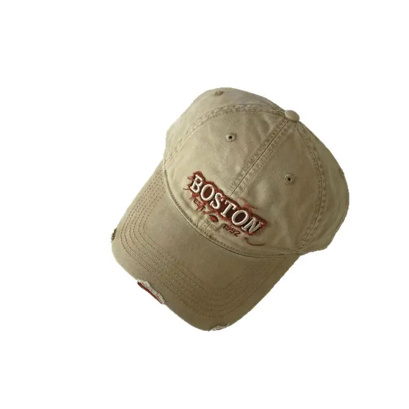 Boston Embroidered Kids Cap Tan Spring Autumn 2025 - Image 11