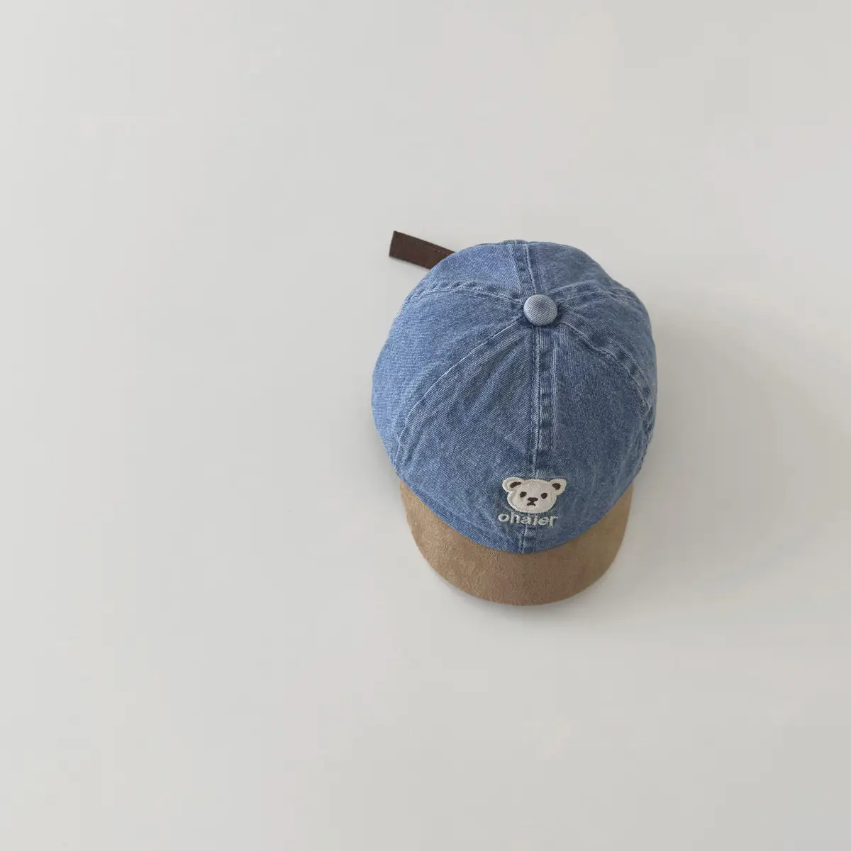 Yipan Baby Hat Blue Denim Sunscreen Cap for Boys Girls - Image 2