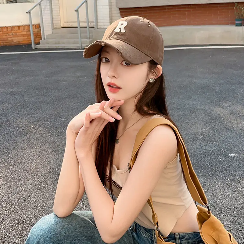 Women Baseball Cap Grey Skinny Fit Sports Hat - Image 17