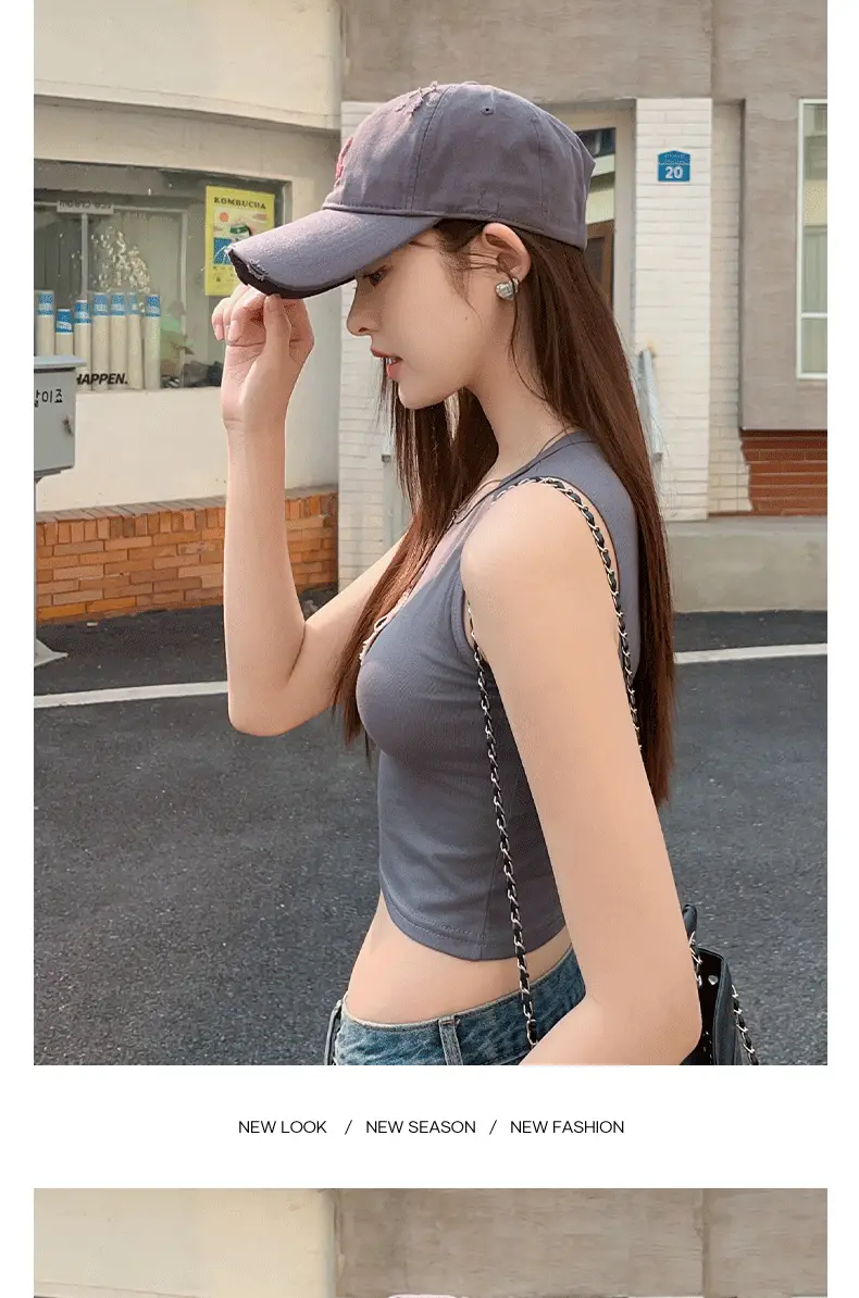 Women Baseball Cap Grey Skinny Fit Sports Hat — feature 11
