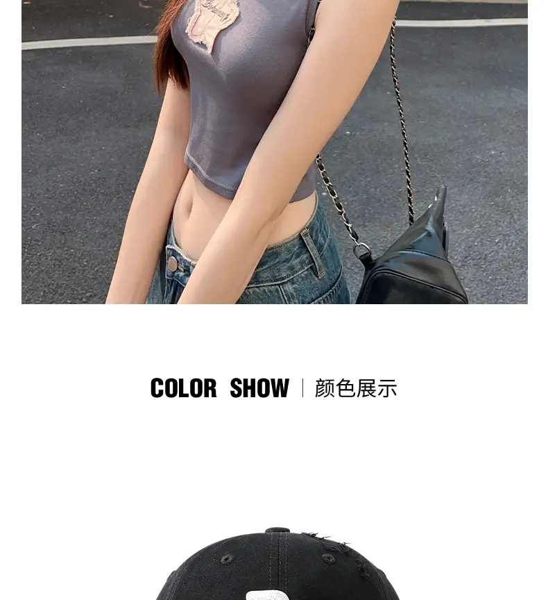 Women Baseball Cap Grey Skinny Fit Sports Hat — feature 14