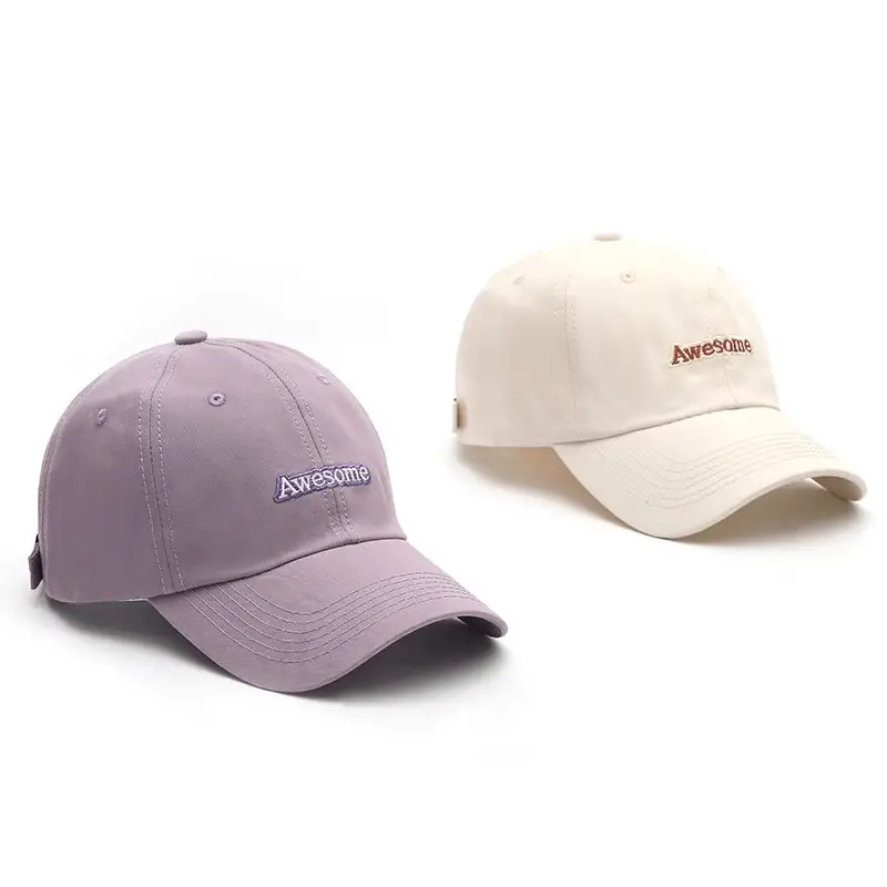 Women Retro Embroidered Duckbill Cap White - Image 5