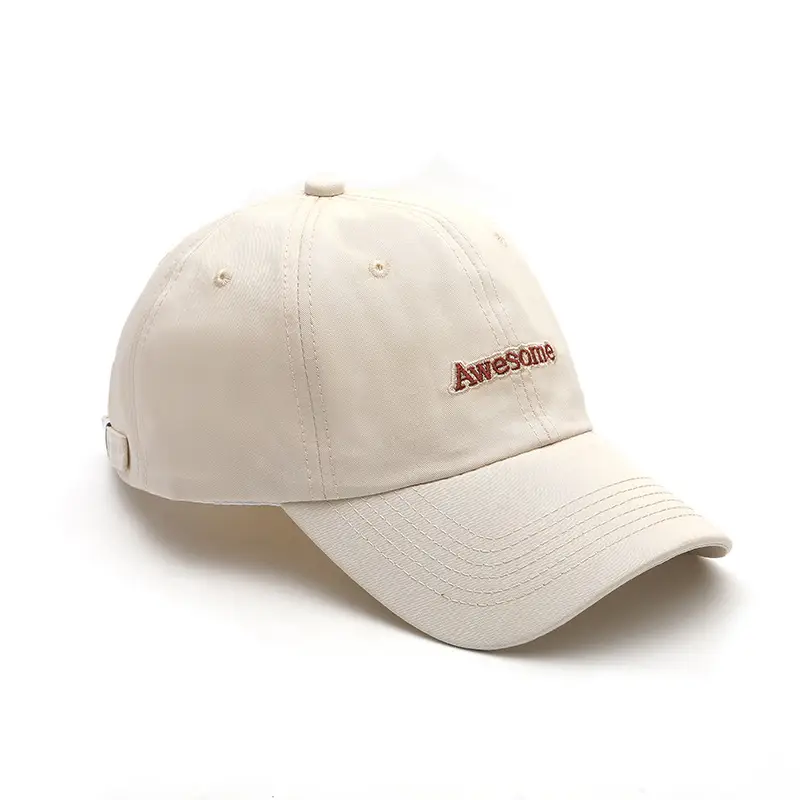 Women Retro Embroidered Duckbill Cap White - Image 6