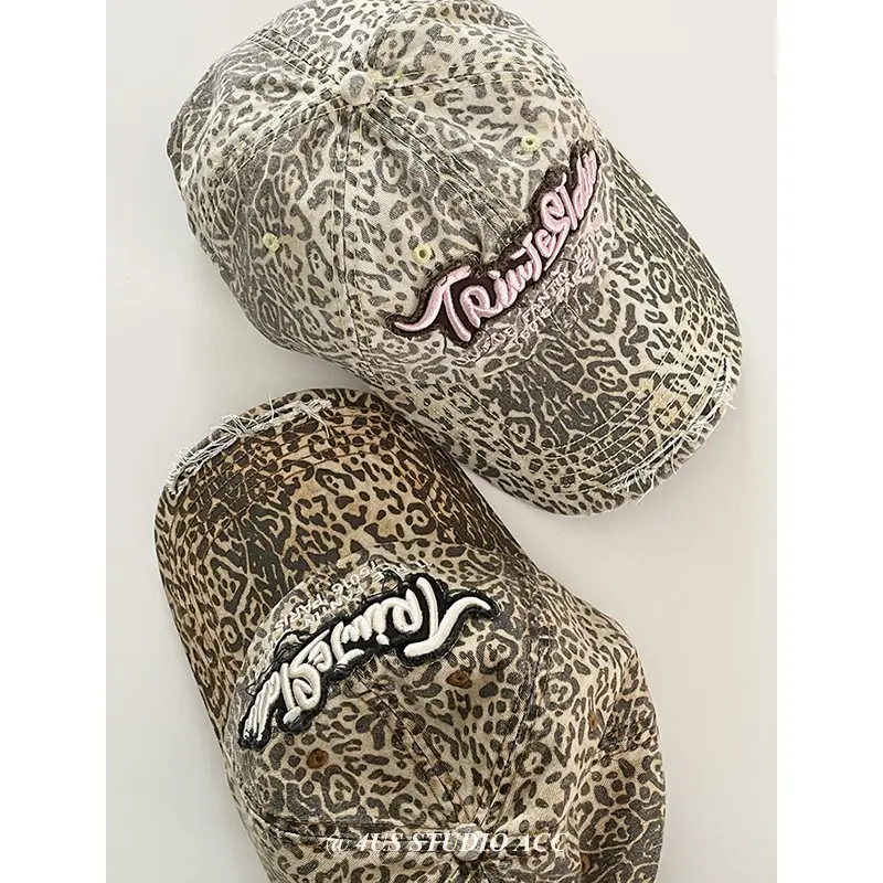 Sweet Cool Spice Girl Leopard Print Baseball Cap Women