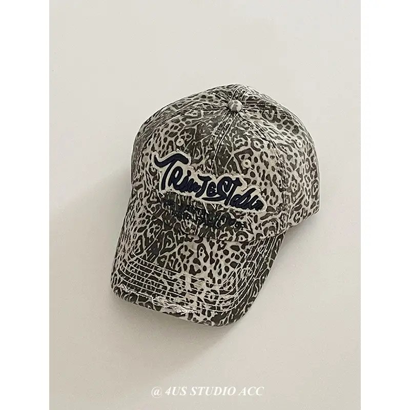 Sweet Cool Spice Girl Leopard Print Baseball Cap Women