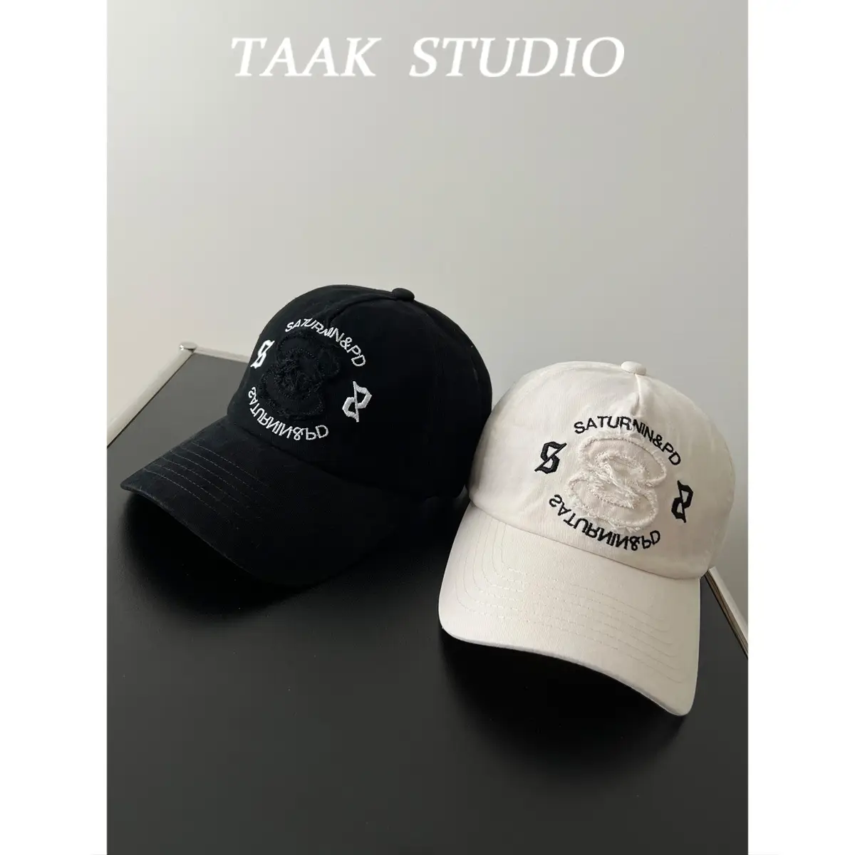 Black Letter Cap for Boys Girls Summer Wear