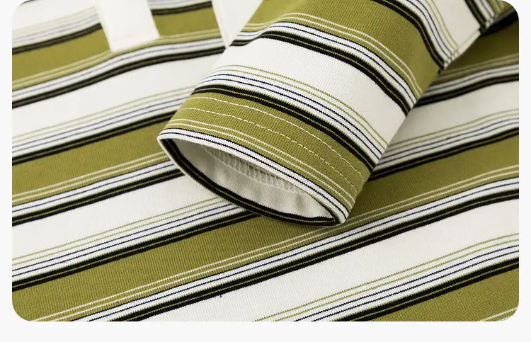 Children's New Spring Striped Polo T-Shirt Set — feature 40