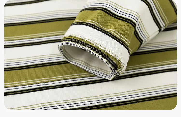 Children's New Spring Striped Polo T-Shirt Set — feature 41