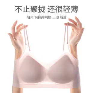 Ice Silk Ultra-thin Non-marking Underwear Women's Non-rimless Small Chest Push-up Invisible Summer Sweat-absorbing Breathable Comfortable Beautiful Back Bra — feature 8