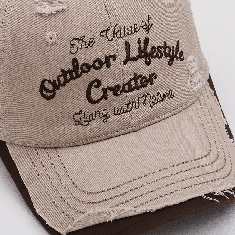 Korean Style Hole Soft Top Baseball Cap for Men Women — feature 3