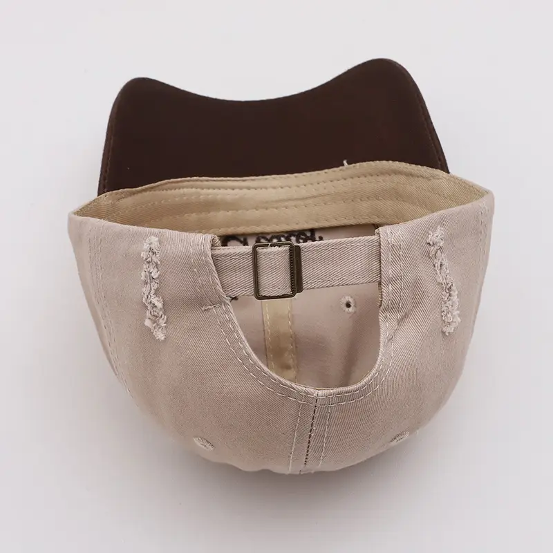Korean Style Hole Soft Top Baseball Cap for Men Women — feature 5