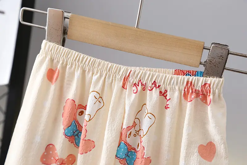 Girls Bubble Cotton Pajamas Long Sleeve Cartoon Spring Autumn — feature 12
