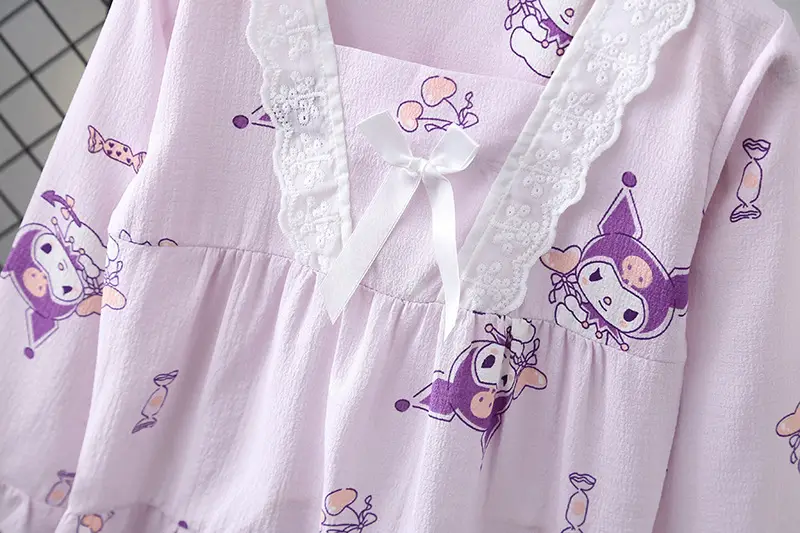 Girls Bubble Cotton Pajamas Long Sleeve Cartoon Spring Autumn — feature 16