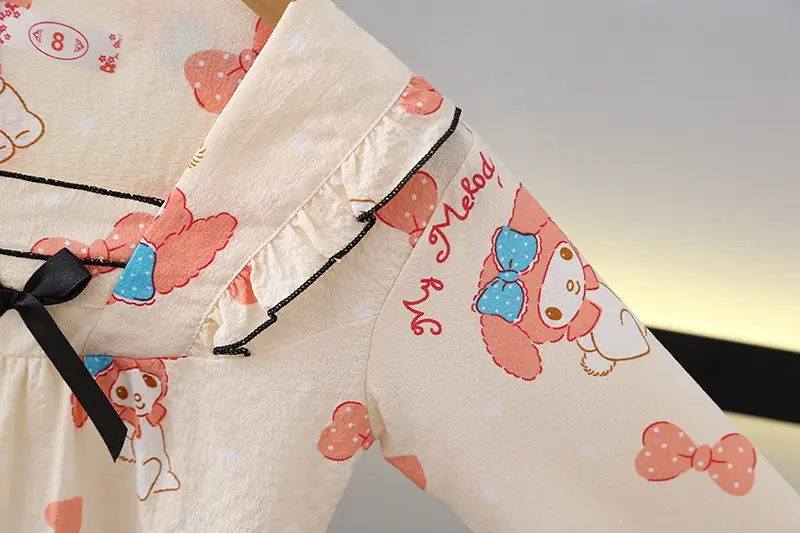 Girls Bubble Cotton Pajamas Long Sleeve Cartoon Spring Autumn — feature 8