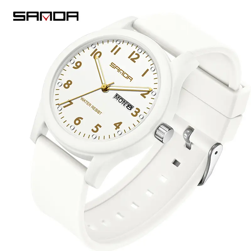 Sanda Quartz Watch for Men Women Waterproof Double Calendar - Image 6