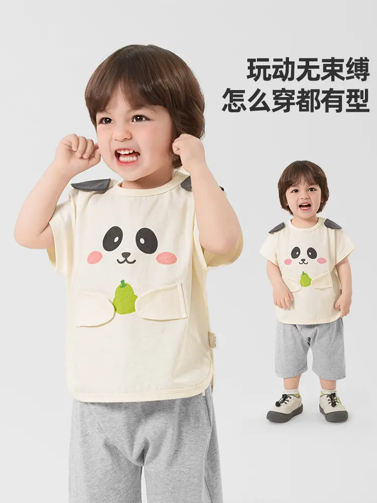 Kaka Panda Baby Girl T-Shirt Summer Casual Short Sleeve - Image 8