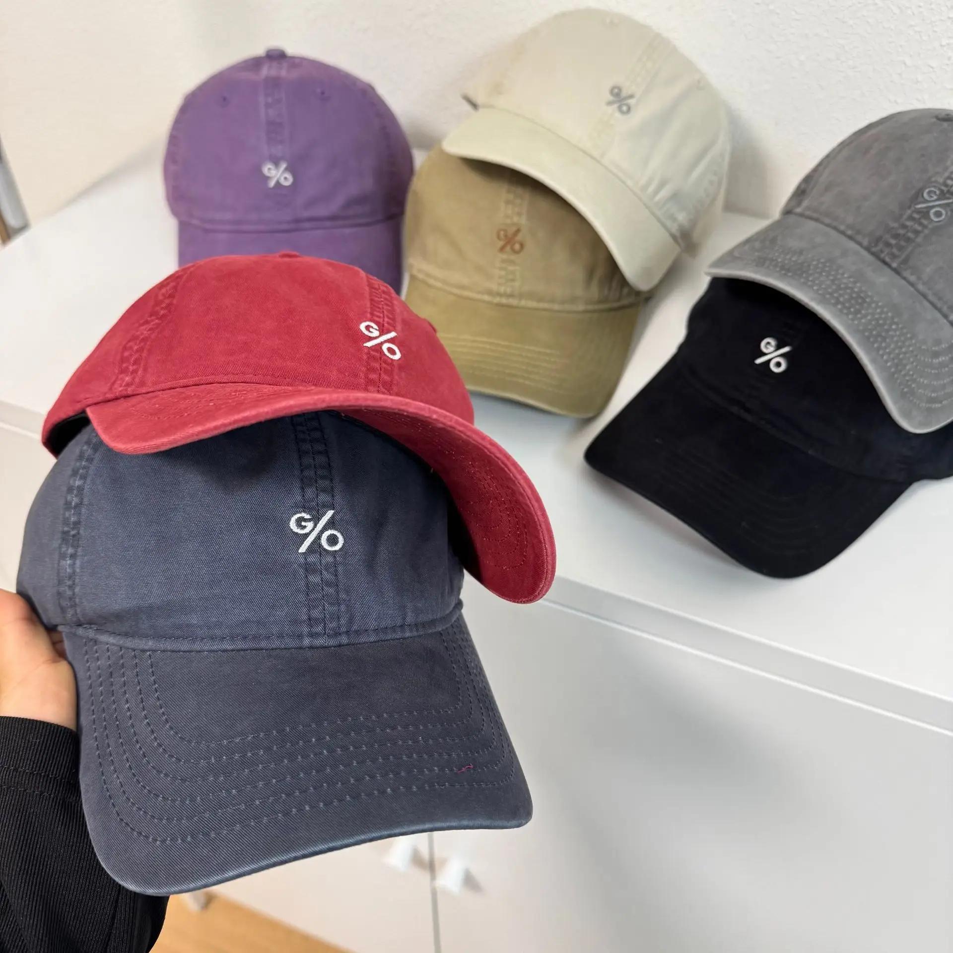Japanese Style Vintage Washed Cotton Cap Men Women