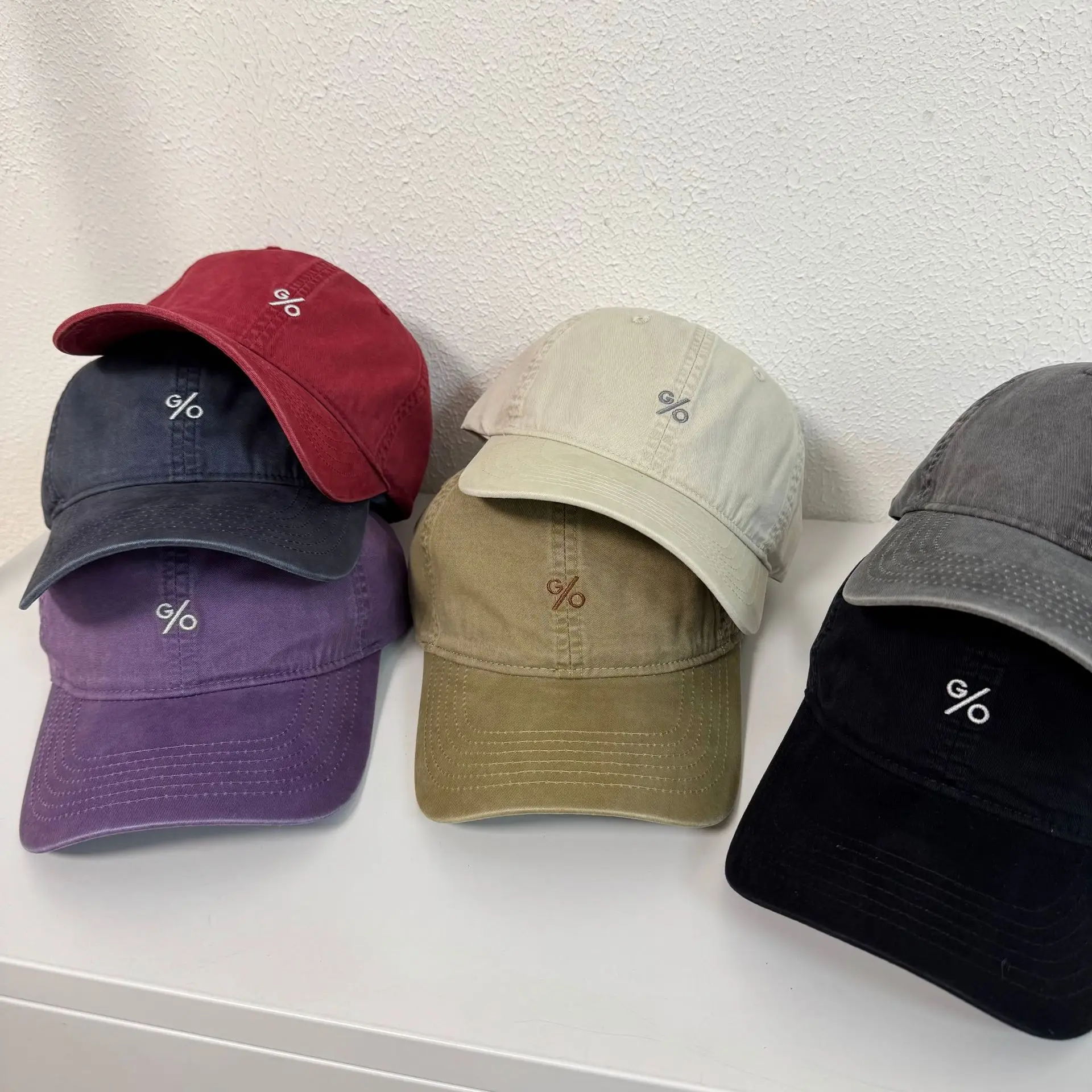 Japanese Style Vintage Washed Cotton Cap Men Women