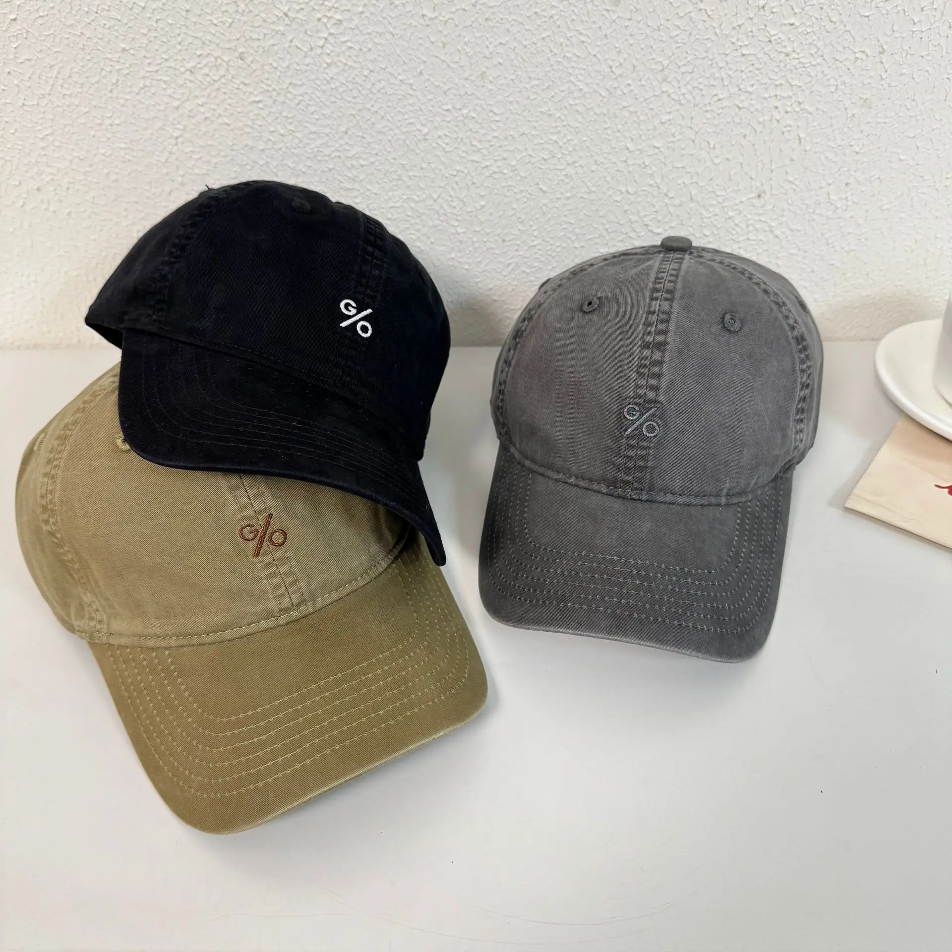Japanese Style Vintage Washed Cotton Cap Men Women
