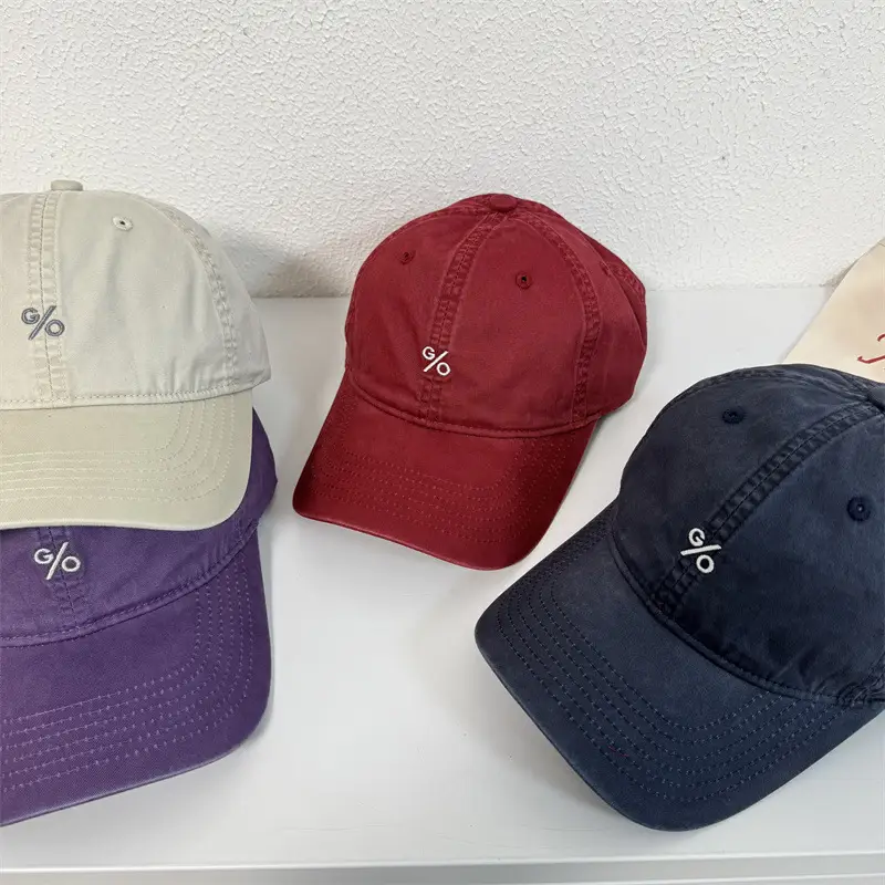 Japanese Style Vintage Washed Cotton Cap Men Women