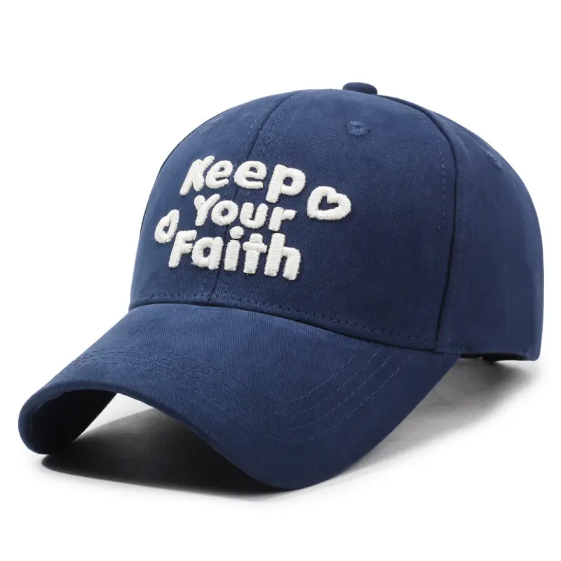 Keep Your Faith Blue Baseball Cap for Men Women - Image 3