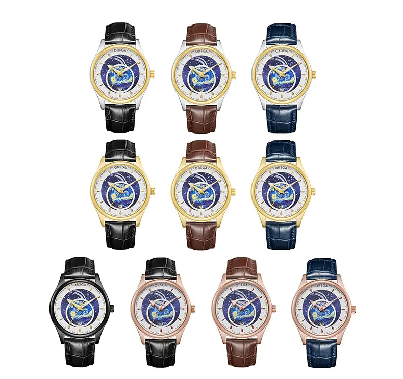 ORSGA Men's Starry Sky Watch with Luminous Dial — feature 15