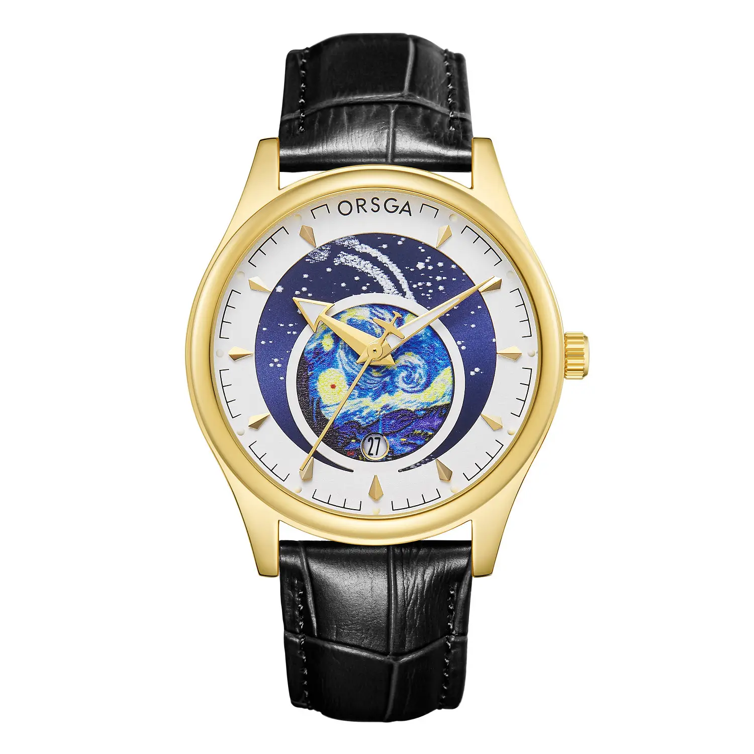 ORSGA Men's Starry Sky Watch with Luminous Dial