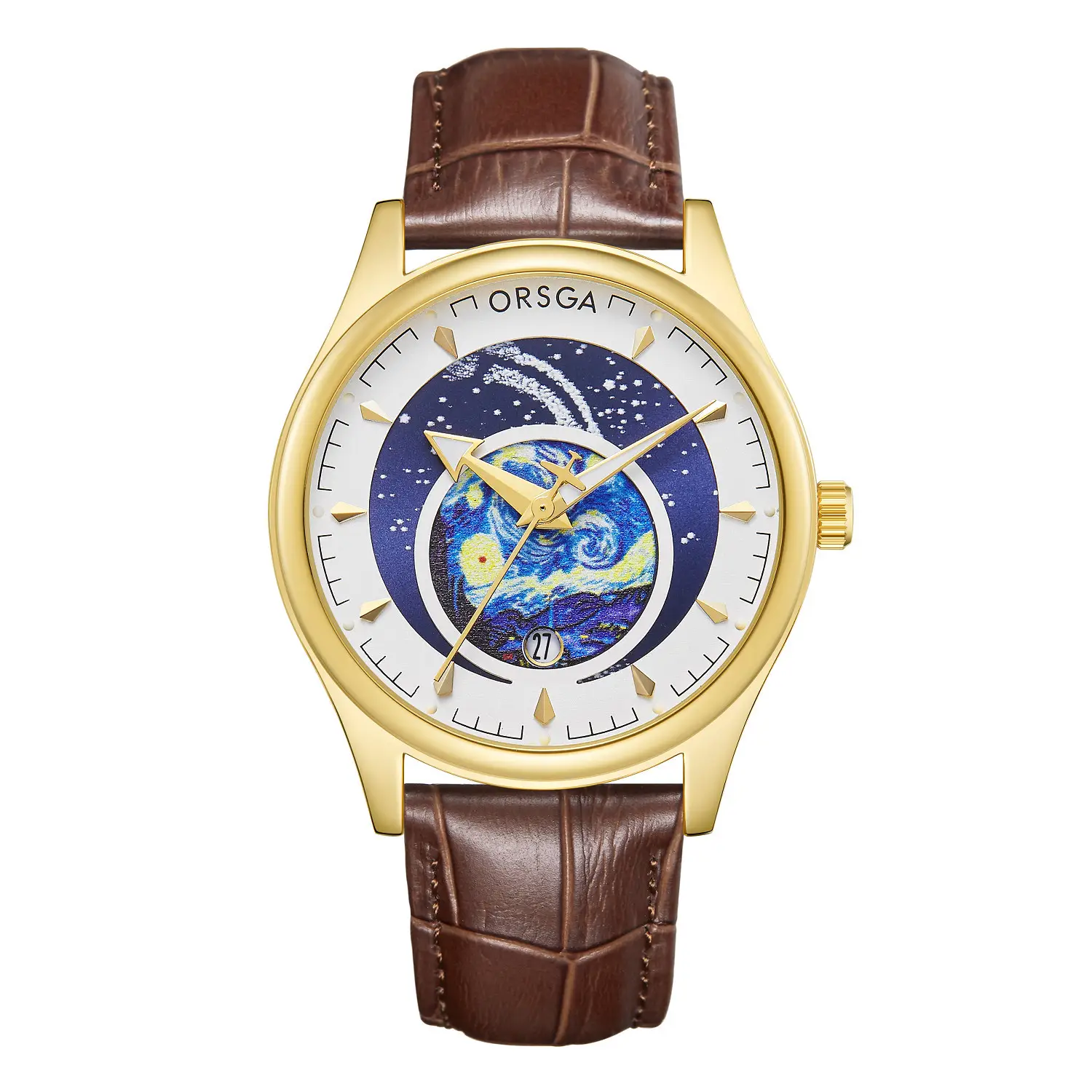 ORSGA Men's Starry Sky Watch with Luminous Dial