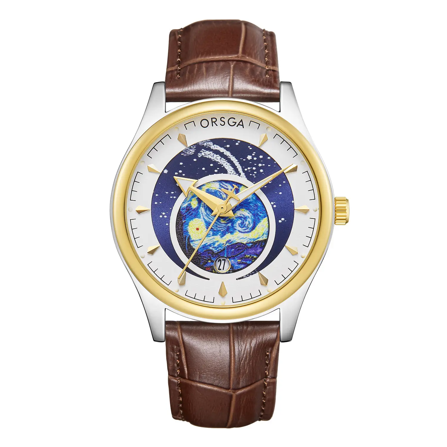 ORSGA Men's Starry Sky Watch with Luminous Dial