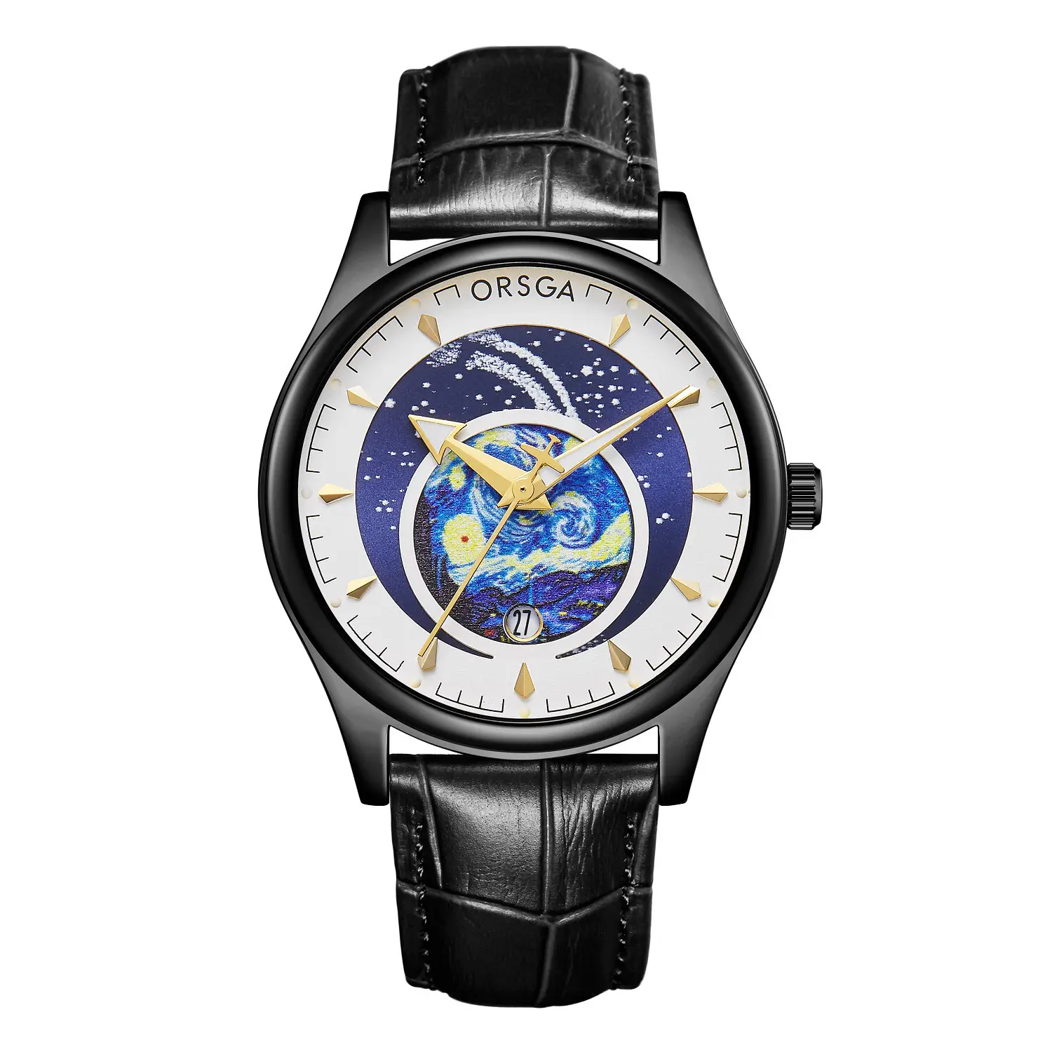 ORSGA Men's Starry Sky Watch with Luminous Dial