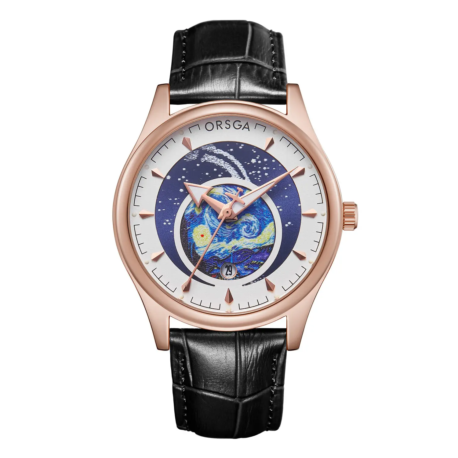 ORSGA Men's Starry Sky Watch with Luminous Dial