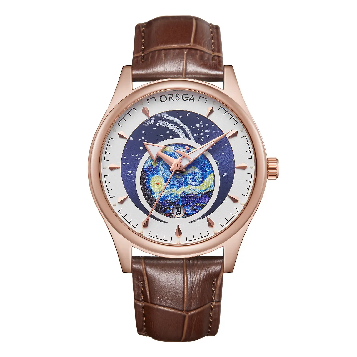 ORSGA Men's Starry Sky Watch with Luminous Dial