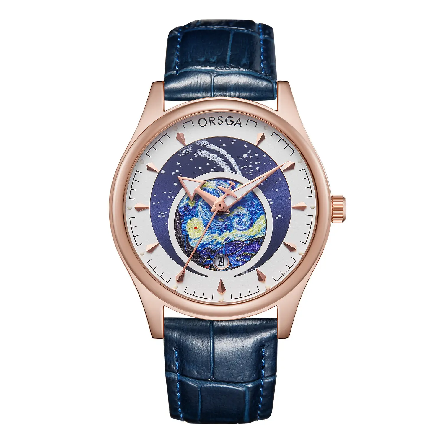 ORSGA Men's Starry Sky Watch with Luminous Dial