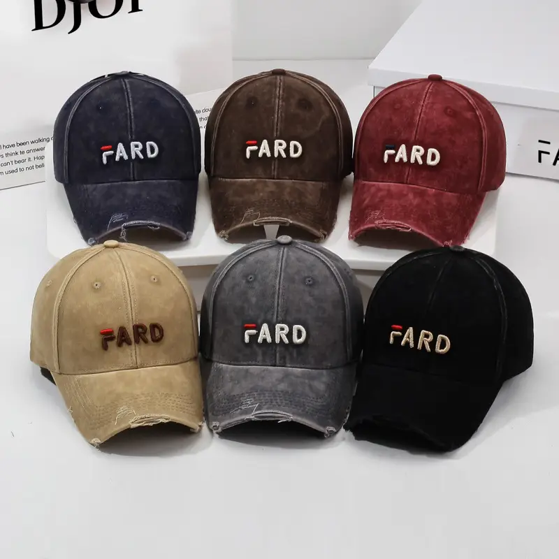 Brown Vintage Raked Soft Top Baseball Cap Women