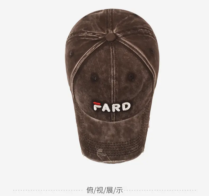 Brown Vintage Raked Soft Top Baseball Cap Women — feature 13