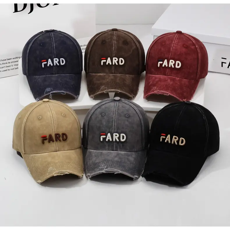 Brown Vintage Raked Soft Top Baseball Cap Women — feature 8