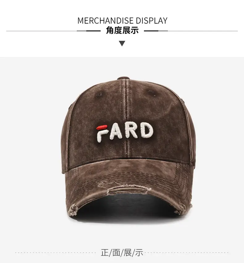 Brown Vintage Raked Soft Top Baseball Cap Women — feature 9