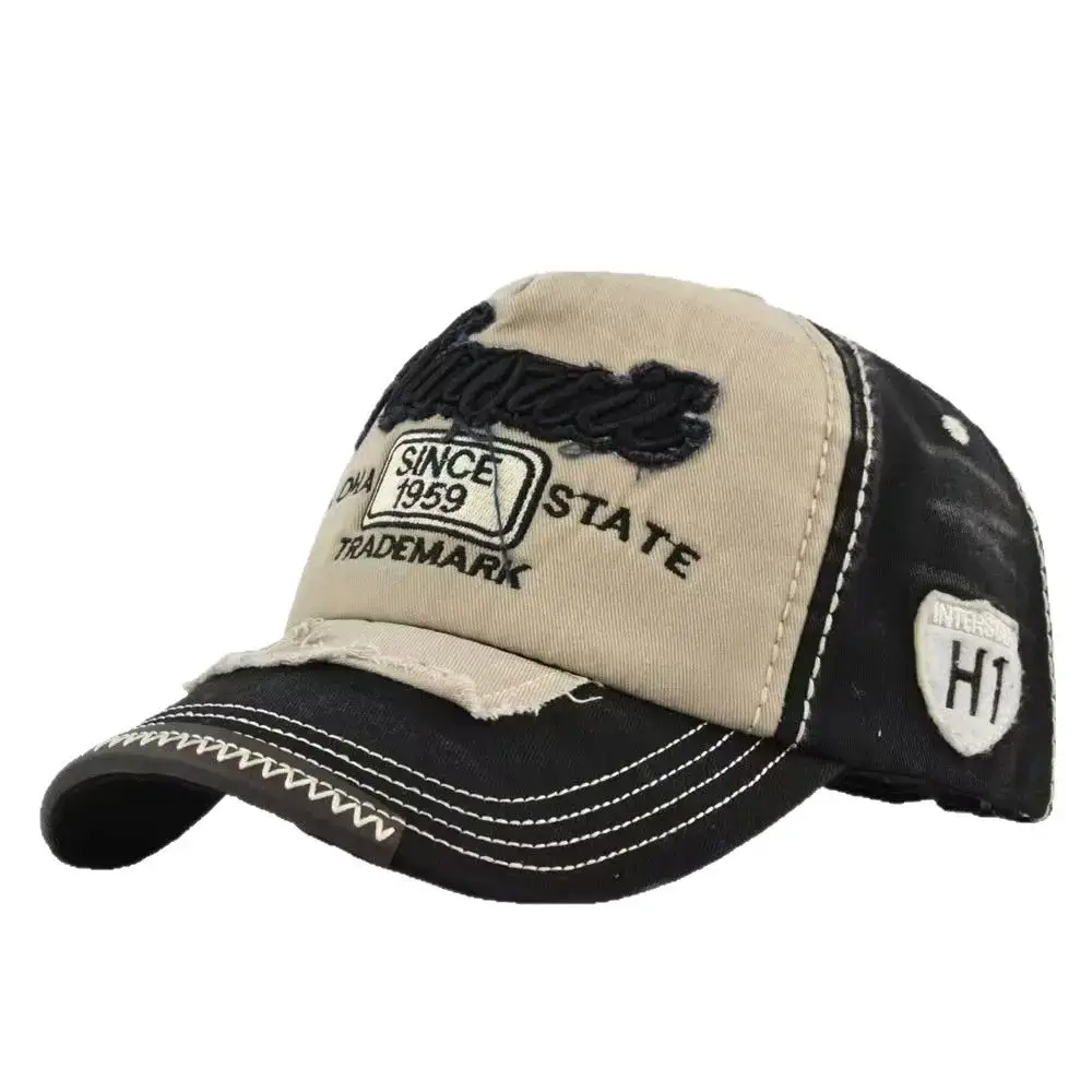 2025 Retro Baseball Cap Men Black Beige H1 Brand - Image 10