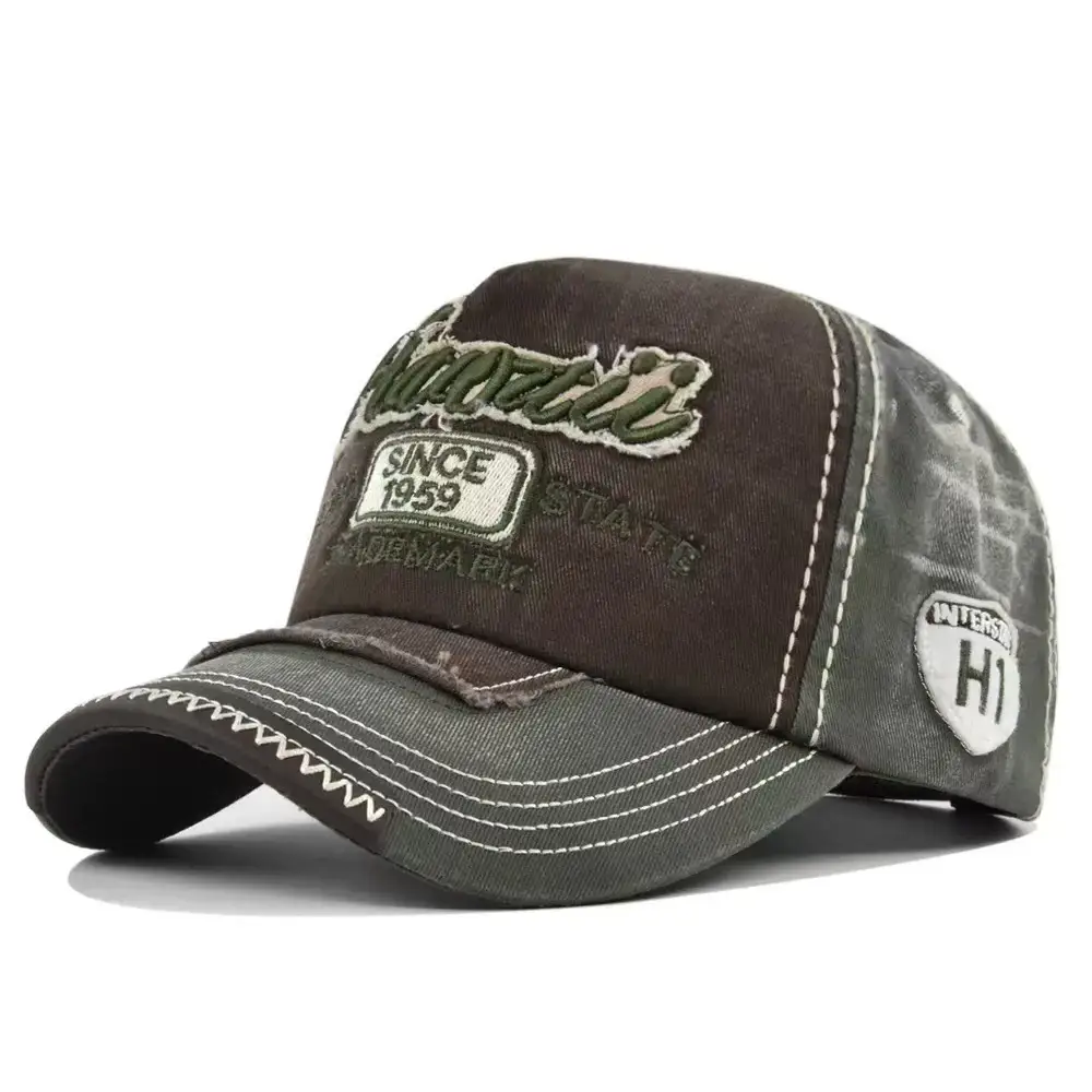 2025 Retro Baseball Cap Men Black Beige H1 Brand - Image 3