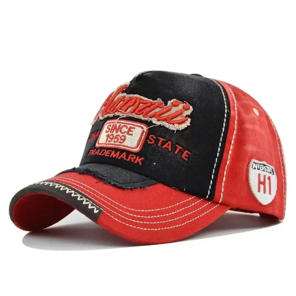 2025 Retro Baseball Cap Men Black Beige H1 Brand - Image 5