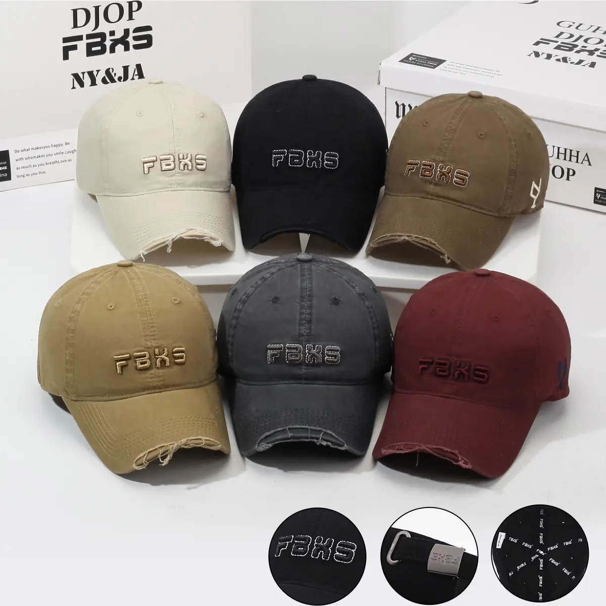 Men's Black Funks Embroidered Baseball Cap — feature 1