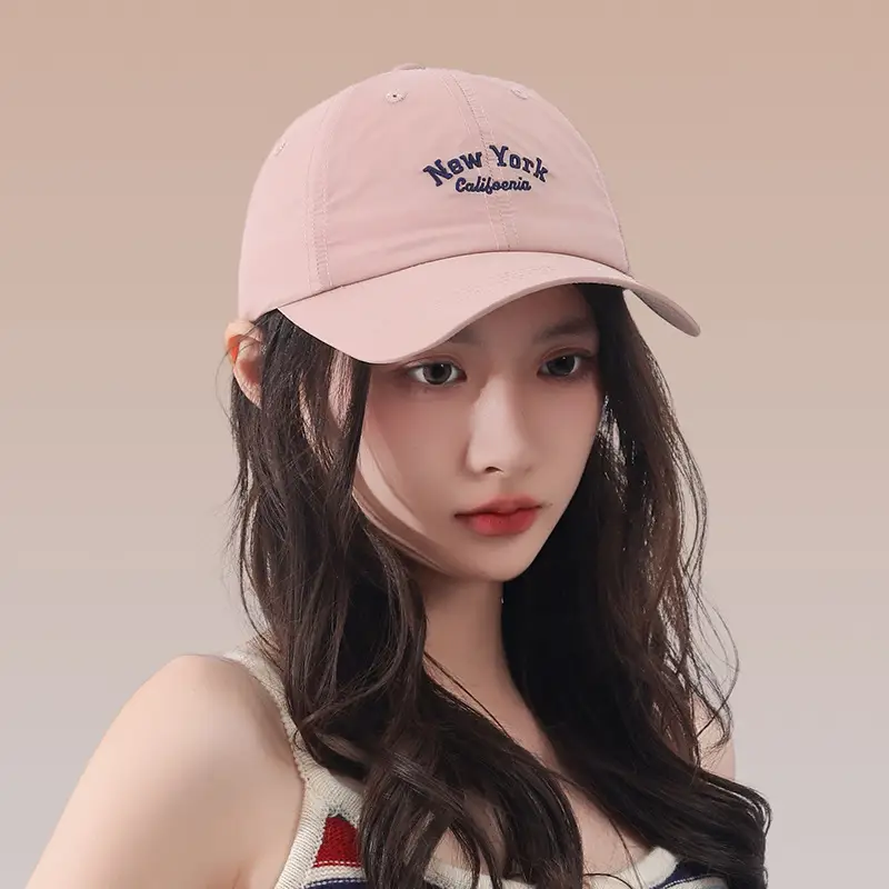 Women Baseball Cap with Embroidered Letter Sunshade - Image 10