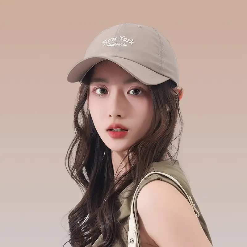 Women Baseball Cap with Embroidered Letter Sunshade — feature 10