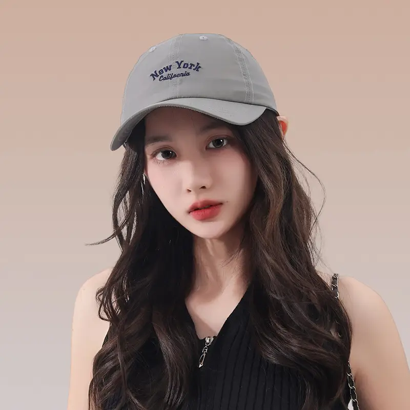 Women Baseball Cap with Embroidered Letter Sunshade — feature 14