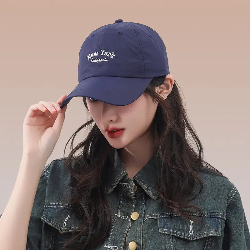 Women Baseball Cap with Embroidered Letter Sunshade — feature 20