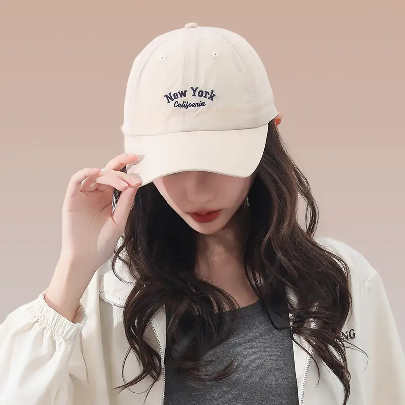Women Baseball Cap with Embroidered Letter Sunshade — feature 7